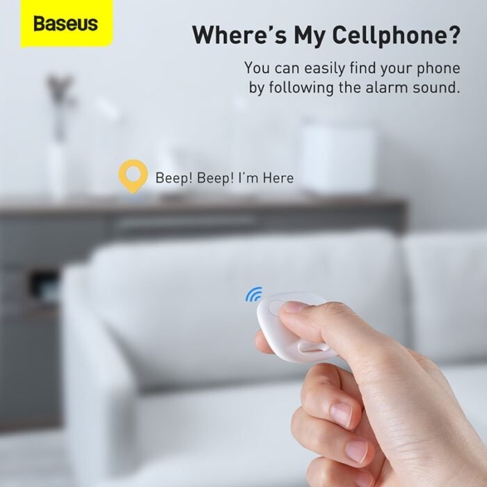 Baseus Wireless Smart Tracker Anti-lost Alarm Tracker Key Finder Child Bag Wallet Finder APP GPS Record Anti Lost Alarm Tag 3