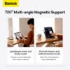 Baseus Magnetic Case For Pad Pro 11 12.9 Smart Cover For iPad Pro Generation Case For iPad Holder Portable Case For Pad Folding 3