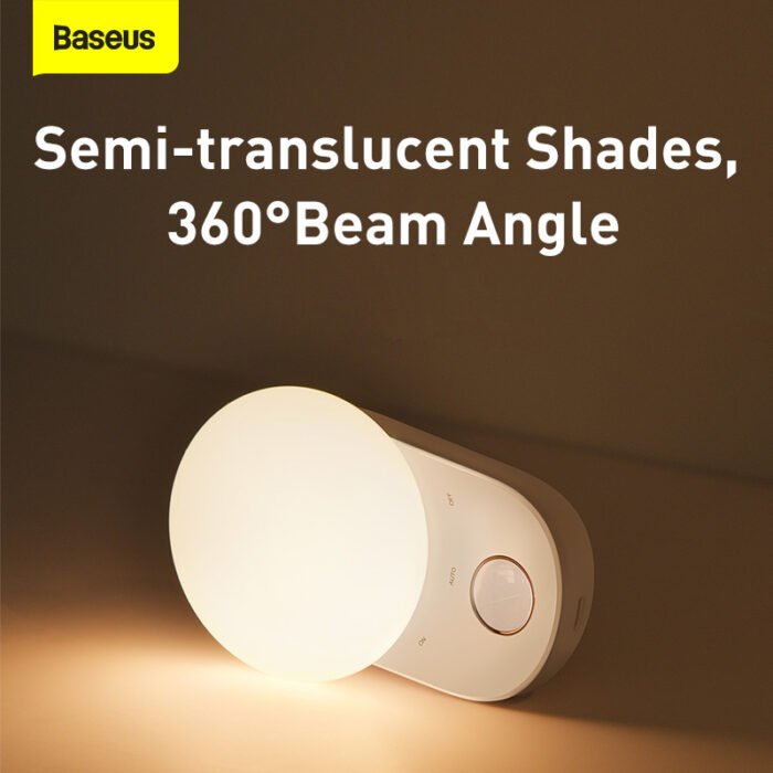 Baseus Magnetic Night Lamp LED Sensor Induction Night Light Detachable Kitchen Light Cabinet Light For Bedroom Lamp wardrobe 3