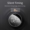 Baseus Magnetic Digital Timers Manual Countdown Kitchen Timer Countdown Alarm Clock Mechanical Cooking Timer Alarm Counter Clock 4