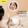 Baseus LED Cosmetic Mirror Lights Portable Makeup Light Dressing Table Touch Stepless Dimmer Lamp Storage Magnifying Mirror Lamp 4