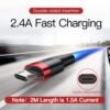 Baseus Micro USB Cable 2.4A Fast Charging for Samsung J7 Redmi Note 5 Pro Android Mobile Phone USB Micro Cable Charger Data Cord 2
