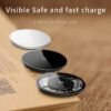 Baseus 10W Qi Wireless Charger For iPhone 12 11 Pro Xiaomi Wireless Charger Visible Charger Pad For Samsung Mobile Phone Charger 6