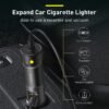 Baseus 120W Car Charger Auto Cigarette Lighter For 12-24V Car Socket Splitter For IPhone Mobile Phone Charger Adapter 3