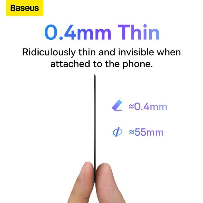 Baseus Magnetic Sticker For Wireless Charger Metal Plate Ring For Magsafe Phone Holder Iron Sheet Magnet For iPhone 13 12 11 XS 3