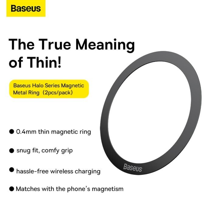 Baseus Magnetic Sticker For Wireless Charger Metal Plate Ring For Magsafe Phone Holder Iron Sheet Magnet For iPhone 13 12 11 XS 2