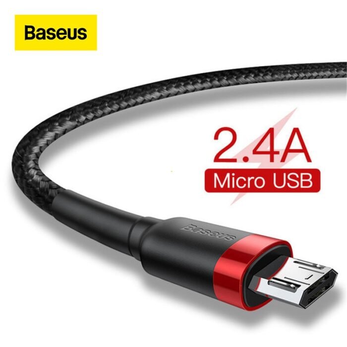 Baseus Micro USB Cable 2.4A Fast Charging for Samsung J7 Redmi Note 5 Pro Android Mobile Phone USB Micro Cable Charger Data Cord 1