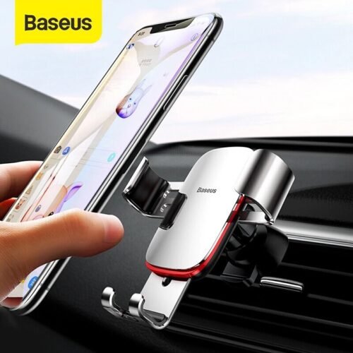 Baseus Car Phone Holder 360 Degree Rotation Car Air Vent Mount Universal Gravity Mobile Phone Holder For iPhone Car Holder 1