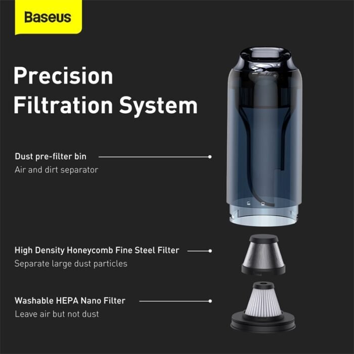 Baseus H5 Handheld Wireless Vacuum Cleaner 16KPa Powerful Suction Home Use Handy Cordless Vacuum Cleaner Portable Carpet Cleaner 4