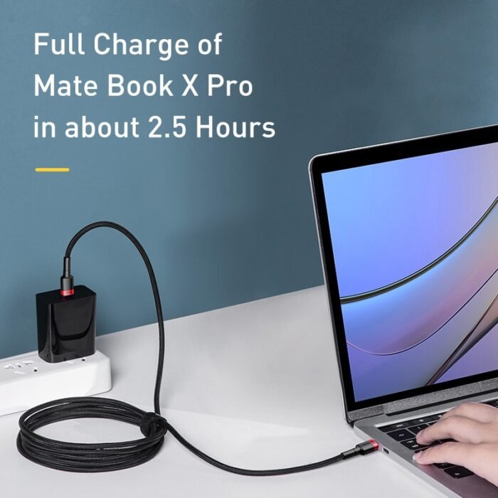 Baseus 100W USB C to USB Type C Cable for MacBook Pro Quick Charge 4.0 Fast Charging for Samsung Xiaomi mi 10 Charge Cable 3