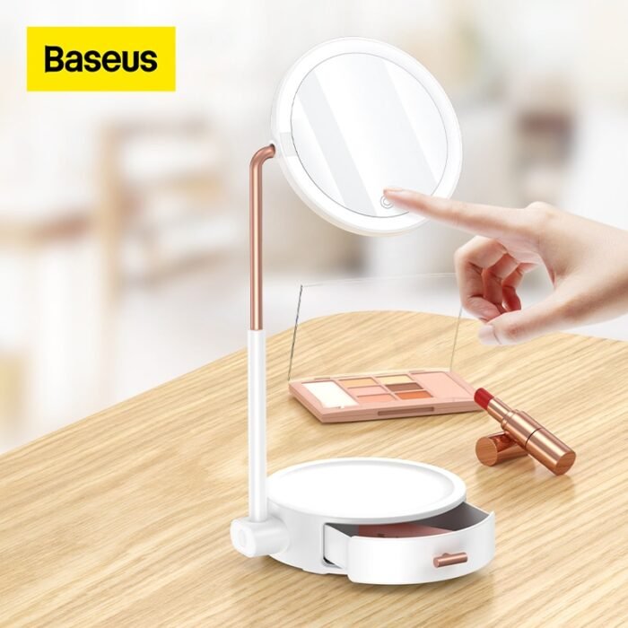 Baseus LED Cosmetic Mirror Lights Portable Makeup Light Dressing Table Touch Stepless Dimmer Lamp Storage Magnifying Mirror Lamp 1