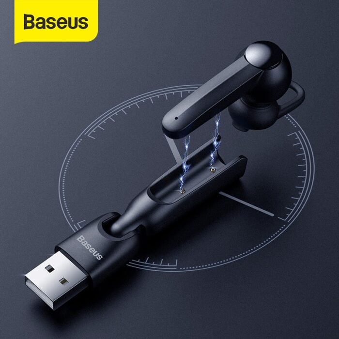 Baseus Magnetic Charging Wireless Bluetooth Earphone Single Handsfree with Microphone Business Bluetooth Headset for Car Driving 1