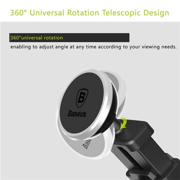 Baseus Telescopic Car Phone Holder For iPhone Cell Mobile Phone Windshield Dashboard Suction Cup Car Mount Magnetic Holder Stand 5