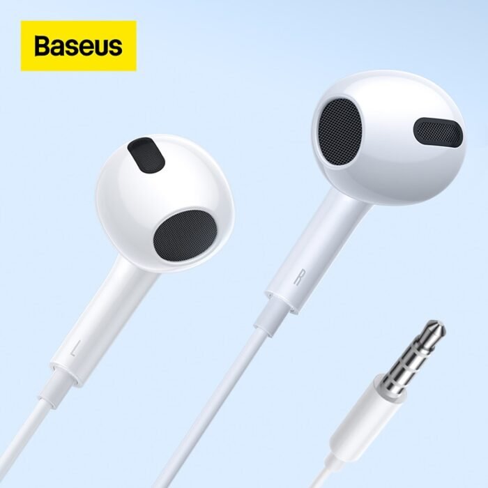 Baseus Earphones 3.5mm In-Ear 1.1m Wired Headphones Wired Control Sport Headset for Xiaomi Samsung Smartphone With Microphone 1