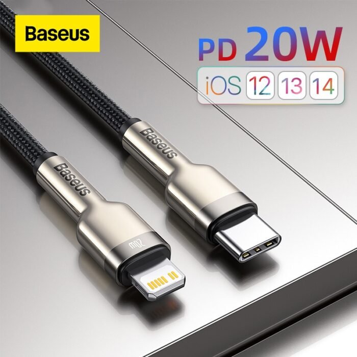Baseus USB C Cable for iPhone 13 12 Pro Max PD 20W Fast Charge Cable for iPhone 11 8 Charger USB Type C Cable for Macbook Pro 1
