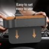 Baseus Universal Leather Car Organizer Auto Seat Gap Storage Box For Pocket Organizer Wallet Cigarette Keys Phone Holders 3