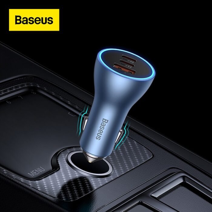 Baseus 65W Universal Car Charger 25W PD Fast Charging For iPhone 13 Pro Max  3-Port Quick Charging 3.0 4.0 For Huawei Xiaomi 1