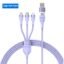 Baseus 3 in 1 USB C Cable for iPhone 13 12 Pro 11 XR Charger Cable 100W Micro USB Type C Cable for Macbook Pro Samsung Xiaomi 9