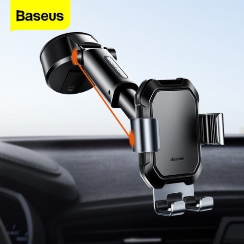Baseus Sucker Car Phone Holder Stand for iPhone Xiaomi Strong Suction Cup Car Mount Holder 360 Adjustable Gravity Car Holder 1