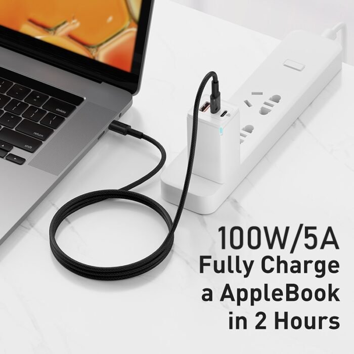 Baseus USB C To USB Type C Cable 100W PD Fast Charger Cord For Macbook for iPad Pro2020 Xiaomi mi 9 10 Samsung S20 Type-C Cable 2