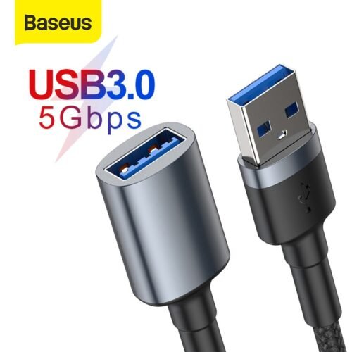 Baseus USB Extension Cable USB 3.0 Cable Male to Female Extender Cable for PC Smart TV PS4 Xbox Data Cable USB 3.0 Data Line 1