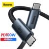 Baseus USB C Cable 100W USB 3.0 4.0 40Gbps 8K@60Hz Fast Charging PD Cable for MacBook Pro iPad Pro USB Type C Charger Data Cable 1