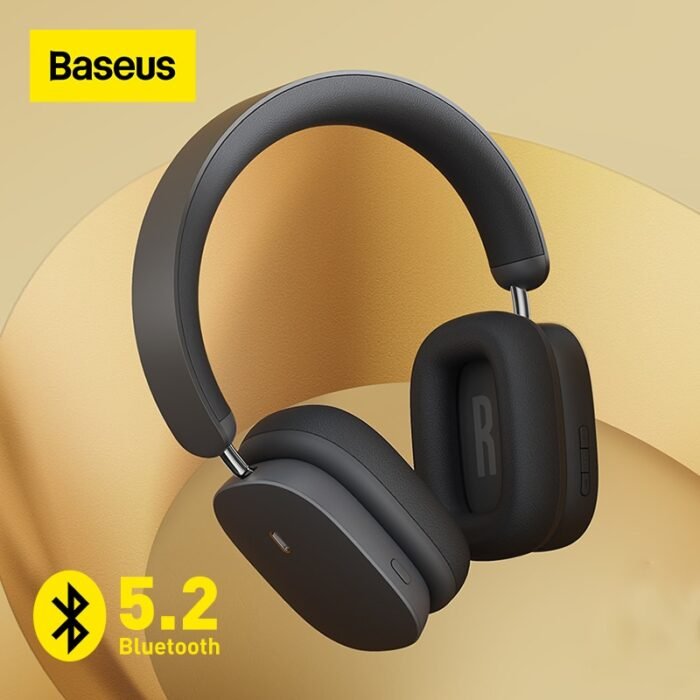Baseus H1 ANC Bluetooth 5.2 Headsets Wireless Headphones, 40db Active Noise Cancellation, 70h Battery Life, 40mm Driver Unit 1
