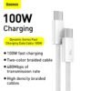 Baseus 100W USB C Cable USB C To USB Type C Cable For Macbook Pro ipad PD Fast Charger Cord Type-c Cable For Xiaomi  Samsung 2
