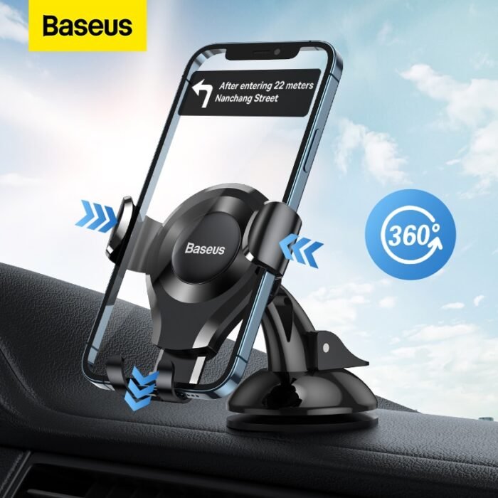 Baseus Car Phone Holder for iPhone Auto Gravity Dashboard Sucker Car Cellphone Moible Phone Support Samsung/Xiaomi/Huawei Holder 1