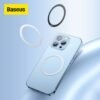 Baseus Magnetic Sticker For Wireless Charger Metal Plate Ring For Magsafe Phone Holder Iron Sheet Magnet For iPhone 13 12 11 XS 1