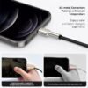 Baseus USB Cable for iPhone 11 12 Pro Max Xs Xr X 2.4A Fast Charging Cable for iPhone Cable 7 SE 8 Plus Charger for iPad air 2