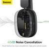 Baseus H1 ANC Bluetooth 5.2 Headsets Wireless Headphones, 40db Active Noise Cancellation, 70h Battery Life, 40mm Driver Unit 2
