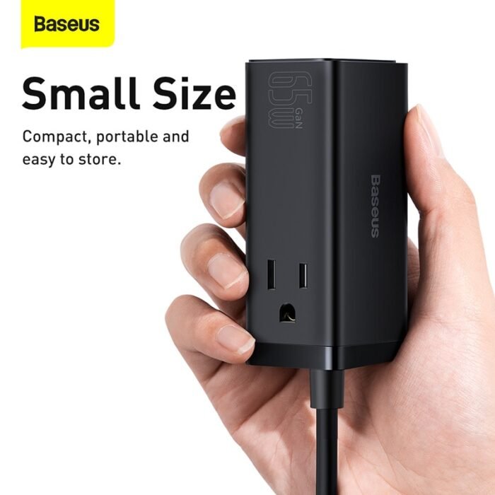 Baseus 65W GaN3 Pro Desktop Charger Power Strip US Plug Charging Station Fast Charger For iphone 13 12 Xiaomi  Samsung Laptop 2