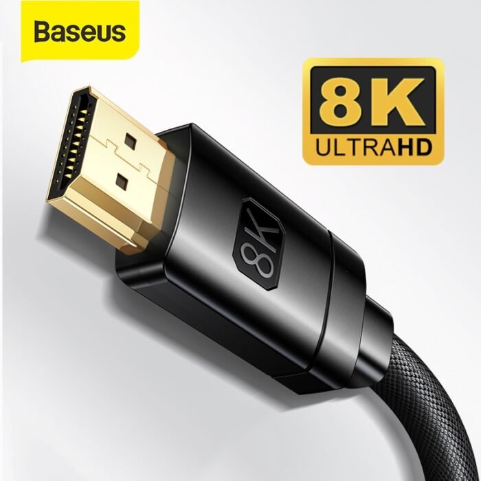 Baseus 8K HDMI-compatible Cable for Xiaomi Mi Box 8K/60Hz 4K/120HZ 48Gbps Digital Cable for PS5 PS4 Laptop TV Monitor Projectors 1