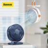 Baseus Desktop Fan Portable Fan Adjustable Angle For Office Cooling USB Mini Air Cooler Summer Hanging Fan White Household 1