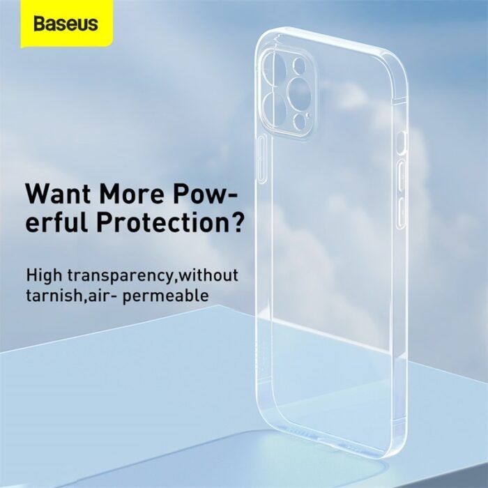 Baseus Phone Case For iPhone 12 11 13 Pro Max Mini Back Case Full Lens Protection Cover For iPhone 13 Transparent Case Cover 6