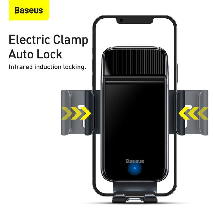 Baseus Magnetic Car Phone Holder Solar Power Car Mount Stand Mobile Phone Holder For iPhone 12 13 Samsung Car Holder 5