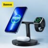 Baseus 20W Magnetic Wireless Chargers Stand For iPhone 12 13 Induction Charger Dock Station for Airpods Pro Wireless Charger 1