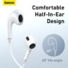 Baseus Earphones 3.5mm In-Ear 1.1m Wired Headphones Wired Control Sport Headset for Xiaomi Samsung Smartphone With Microphone 4