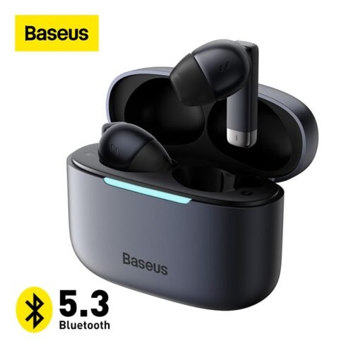 Baseus E9 TWS Bluetooth 5.3 Earphones ENC Wireless headphones, 4-mic HD calling, 30 hours of battery life, Wireless charging 1