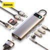 Baseus USB C HUB to HDMI-compatible VGA USB 3.0 Adapter 9/11 in 1 USB Type C HUB Dock for MacBook Pro Air PD RJ45 SD Card Reader 1