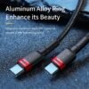 Baseus USB C to USB Type C Cable for MacBook Pro Quick Charge 3.0 100W PD Fast Charging for Samsung Xiaomi mi Charge Cable 4