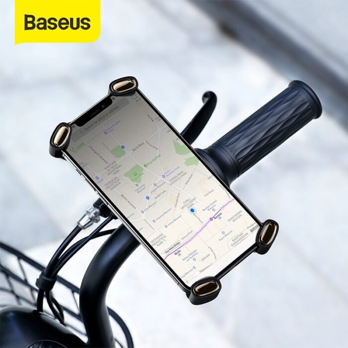 Baseus Bike Phone Holder Universal Motorcycle Bicycle Phone Holder Handlebar Stand Mount Bracket Mount Phone Holder For iPhone 1
