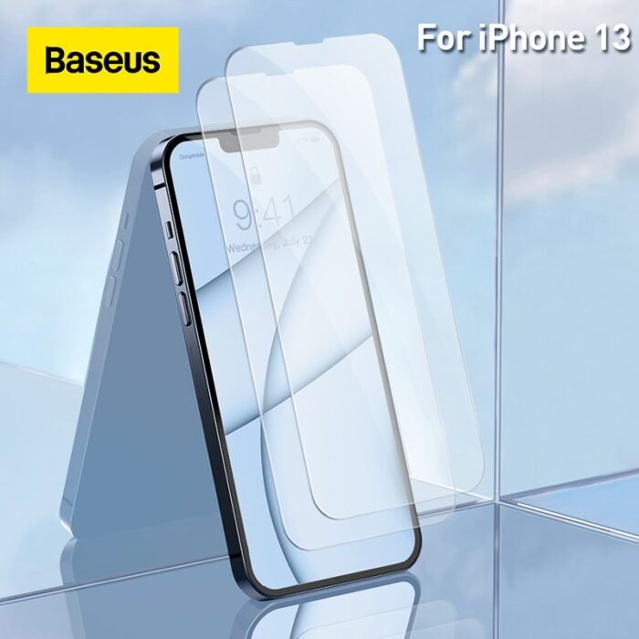 Baseus 2Pcs Screen Protector For iPhone 13 Pro Max Tempered Glass For iPhone 13 Pro Front Glass Tempered Film Screen Protector 1