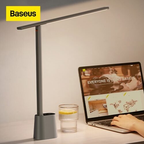 Baseus LED Desk Lamp Eye Protect Study Dimmable Office Light Foldable Table Lamp Smart Adaptive Brightness Bedside Lamp For Read 1