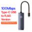 BASEUS USB C Ethernet Network Adapter for Macbook Pro Air USB to RJ45 Ethernet Adapter for Xiaomi Mi TV Box S Network Card 18