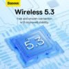 Baseus WM02 Wireless Earphones TWS Bluetooth 5.3 Headphones, Mini and compact Comfortable wear, 25 hours Long Battery Life 5