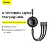 Baseus 100W USB C Cable For iPhone 12 Retractable 3 in 1 Type C Micro USB Cable Fast Charge For Macbook Samsung Data Wire Cord 6
