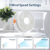 Baseus Desktop Fan Portable Fan Adjustable Angle For Office Cooling USB Mini Air Cooler Summer Hanging Fan White Household 2