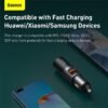 Baseus 120W Car Charger Auto Cigarette Lighter For 12-24V Car Socket Splitter For IPhone Mobile Phone Charger Adapter 4